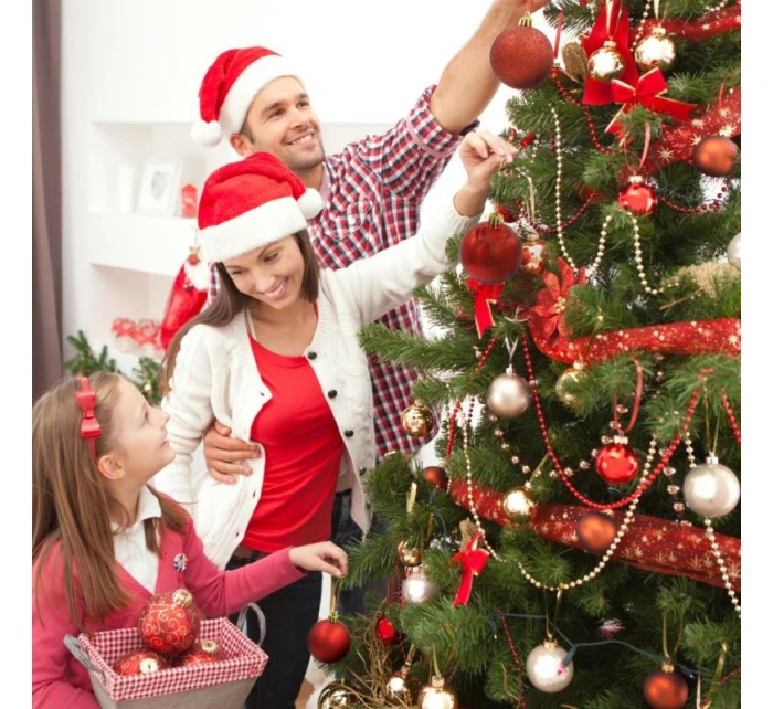 DEKORATÍVNE PLASTOVÉ OZDOBY 12KS 60MM ČERVENÉ DEKORATÍVNE PLASTOVÉ OZDOBY 12KS 60MM ČERVENÉ