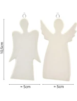 SADA DVOCH DIY anjelských príveskov 5x0,5x10,5 cm SADA DVOCH DIY anjelských príveskov 5x0,5x10,5 cm