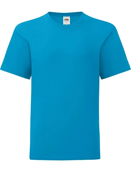 Fruit of the Loom Kids Iconic 150 T Detské tričko 16.1023 azúrovomodré