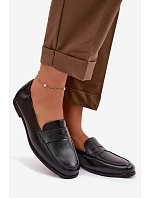 Mokasíny z pravé kůže Vinceza 18121 černé