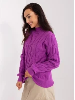 Jumper AT SW model 22552164 tmavě fialový - FPrice Jumper AT SW model 22552164 tmavě fialový - FPrice