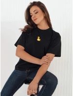 Dámské tričko s nášivkou MIA ROSE černé Dstreet model 21969915 - FashionStreet