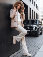 Dámská prošívaná zimní bunda light beige Dstreet model 21971465 - FashionStreet