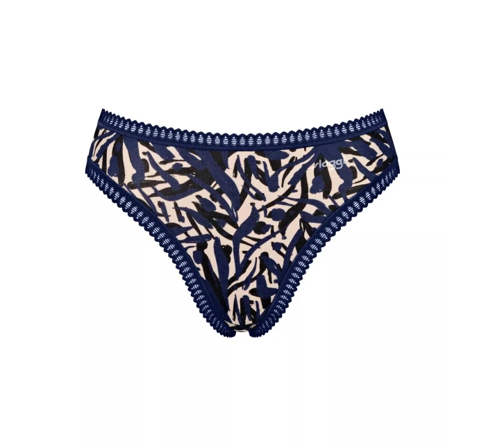 Dámske nohavičky GO Crush High leg C3P - BLUE - modré M008 - SLOGGI Dámske nohavičky GO Crush High leg C3P - BLUE - modré M008 - SLOGGI