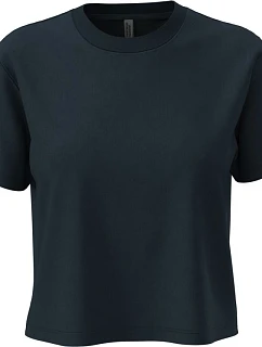 Next Level Apparel N 7610 Ťažký dámsky crop top 08.7610 tmavomodrá