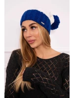 Paris fleecová čiapka K212 ecru+chabra