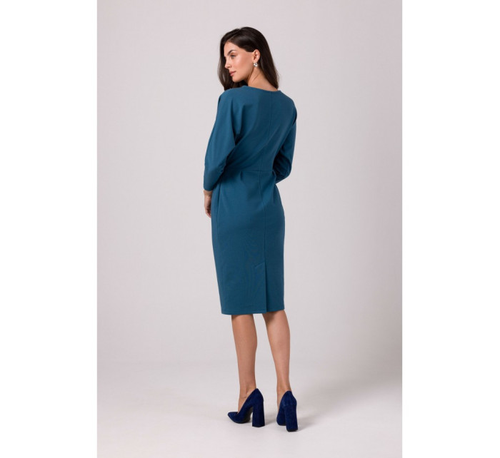 Zavinovací šaty  modré model 18914870 - BeWear