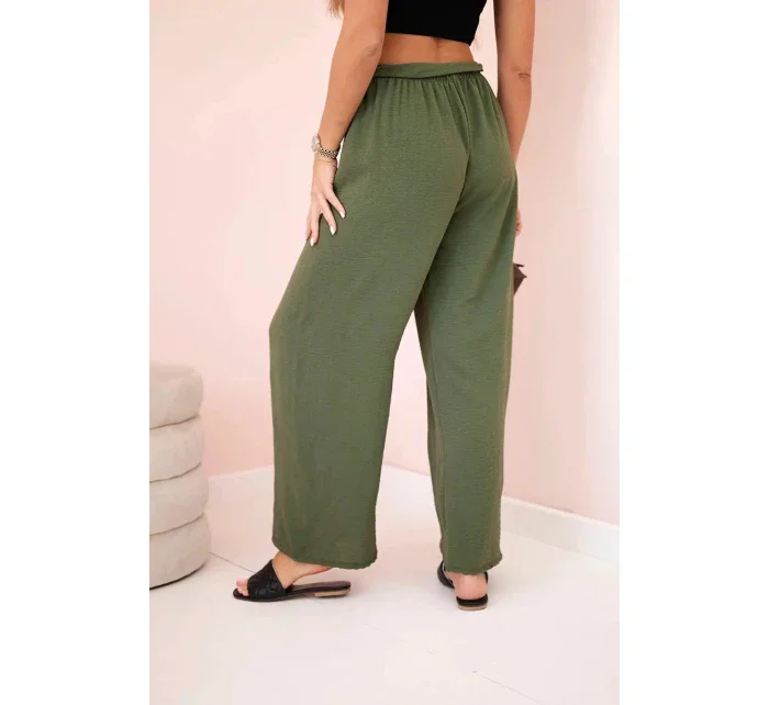 Dámske nohavice 5878 khaki - Kesi