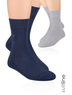 Pánske polofroté ponožky so vzorom 003