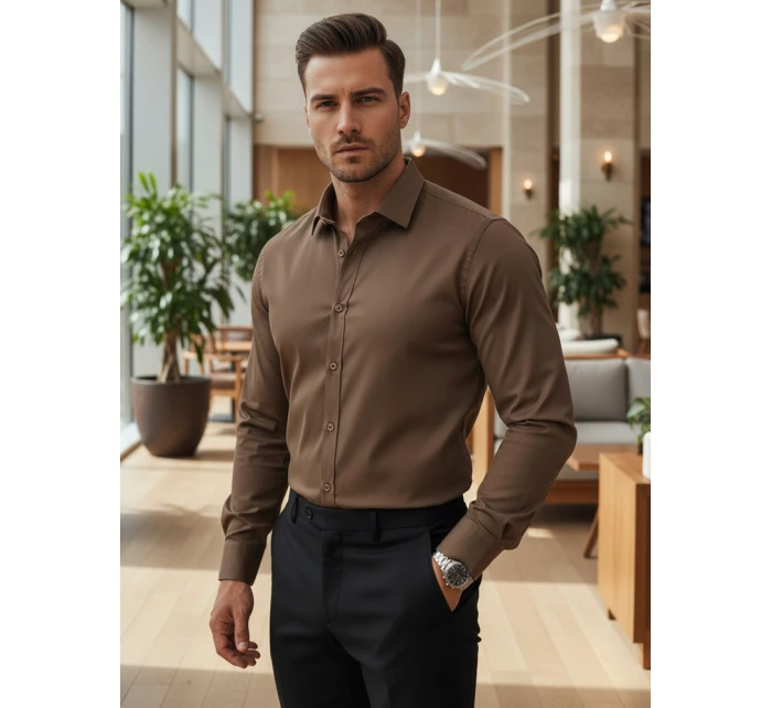 Pánská elegantní hladká košile SLIM FIT Dstreet model 21995760 - FashionStreet Pánská elegantní hladká košile SLIM FIT Dstreet model 21995760 - FashionStreet