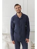 Pyžamo Taro 3666 Arturo, s dlhými rukávmi, veľkosti 3XL–4XL, Z26, na zapínanie