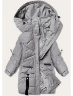 PUCHOWA KURTKA DAMSKA Z  SZARA model 21244221 - Ann Gissy