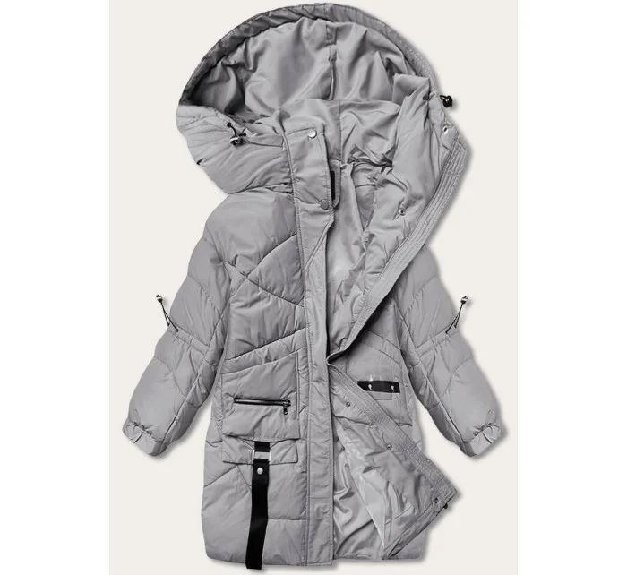 PUCHOWA KURTKA DAMSKA Z  SZARA model 21244221 - Ann Gissy
