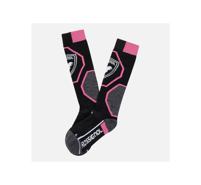 Jr Speed model 21453600 Ponožky růžové - Rossignol