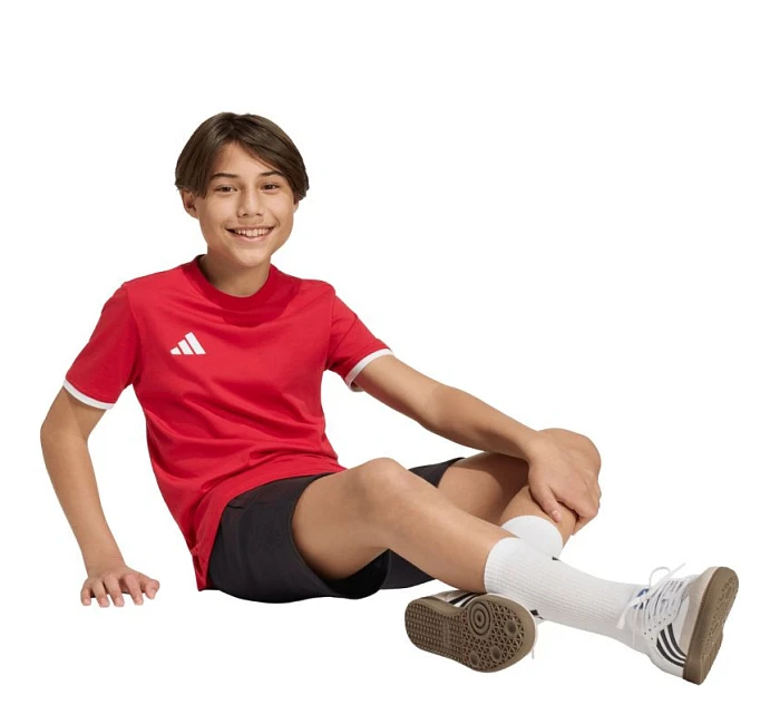 Adidas Detské tričko Entrada 26 Tee červená JZ6674