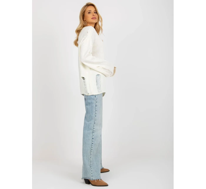 Dámský svetr BA SW model 18178453 ecru - FPrice Dámský svetr BA SW model 18178453 ecru - FPrice