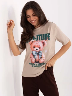 Tričko D12083AI02799A béžová