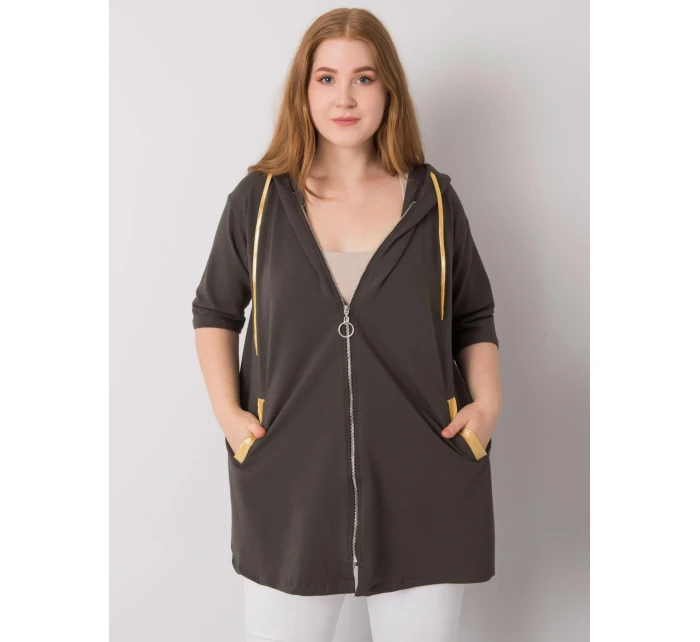 Mikina RV BL 6863.59P tmavá khaki