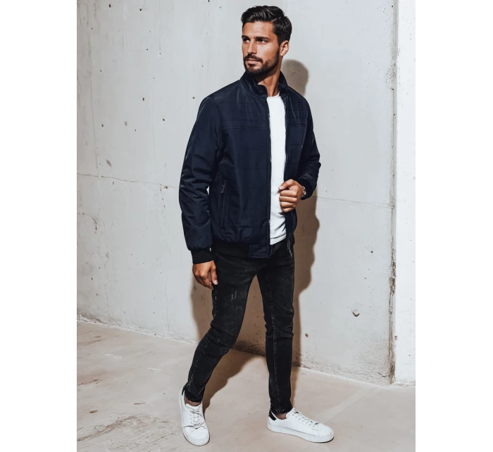 Pánská přechodná bunda tmavě modrá Dstreet model 21983050 - FashionStreet Pánská přechodná bunda tmavě modrá Dstreet model 21983050 - FashionStreet
