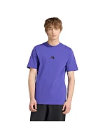Pánské tričko Essentials Small Logo Single Jersey fialové model 22348373 - ADIDAS