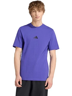 Pánské tričko Essentials Small Logo Single Jersey fialové model 22348373 - ADIDAS