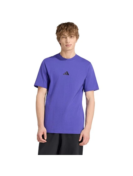 Pánske tričko adidas Essentials Small Logo Single Jersey fialové KF2404