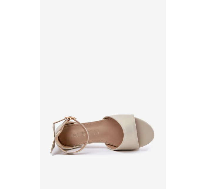 Połyskujące Sandałki Dziewczęce Na Niskim Obcasie Złote Ainare Połyskujące Sandałki Dziewczęce Na Niskim Obcasie Złote Ainare