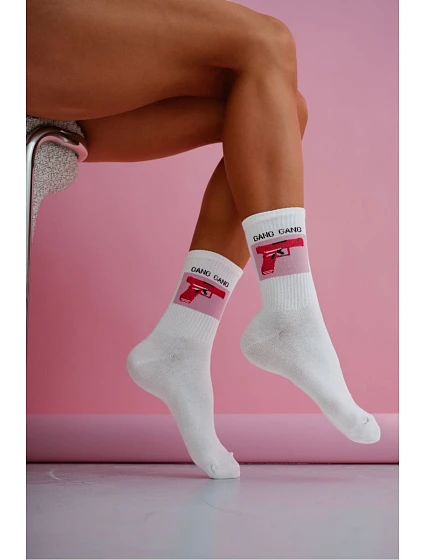Dámské ponožky  bílé model 22044894 - Milena