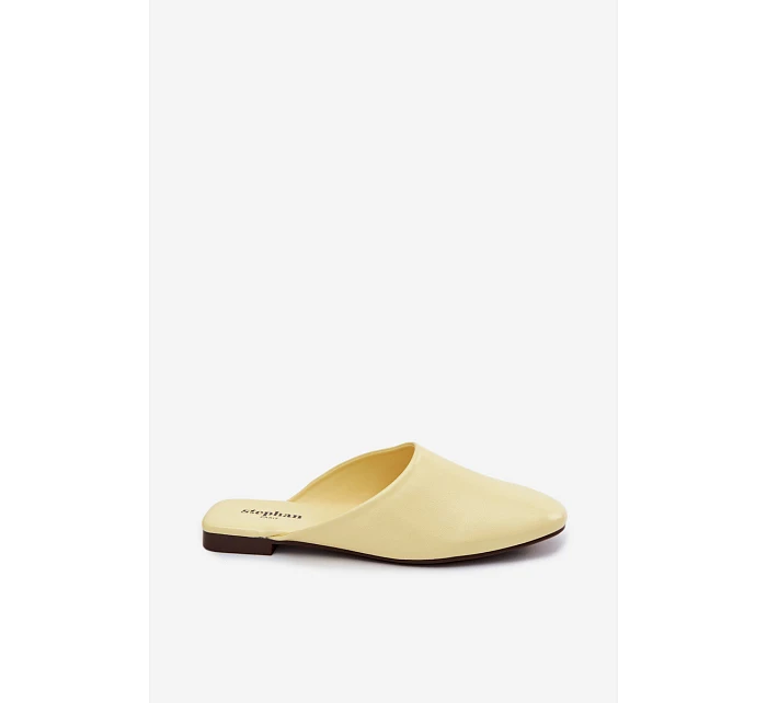 Dámské z imitace kůže Ploché Žluté model 22102949 - Boto Dámské z imitace kůže Ploché Žluté model 22102949 - Boto