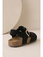 Dámske sandále z prírodného semišu Big Star TT274544 Black