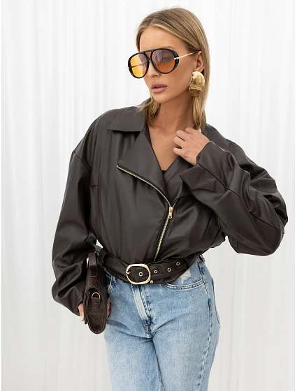 Kurtka IT KR model 22554276 ciemny brązowy - FPrice Kurtka IT KR model 22554276 ciemny brązowy - FPrice