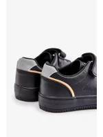 Detské tenisky z ekokože na suchý zips Big Star Black