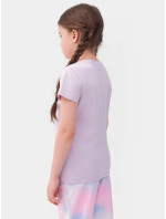 Dievčenské tričko s potlačou 4FJSS23TTSHF384-52S lila - 4F