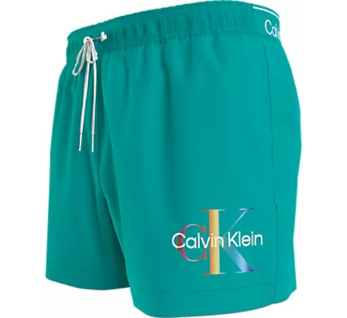 Pánské plavky Tkaný spodní díl SHORT DRAWSTRING KM0KM01007LJY - Calvin Klein