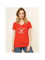 Dámske tričko 164334 0P291 00074 červená - Emporio Armani
