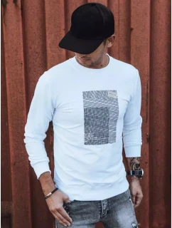 Pánská bílá mikina s potiskem Dstreet model 21966028 - FashionStreet