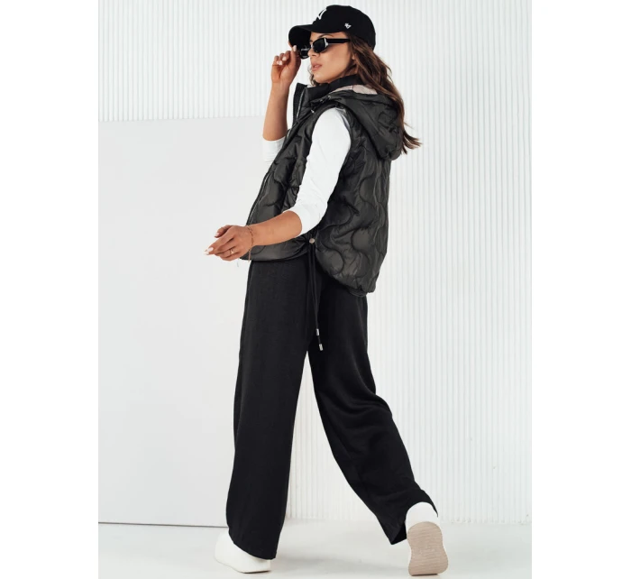 Dámska prešívaná vesta TREOS čierna FashionStreet TY4218