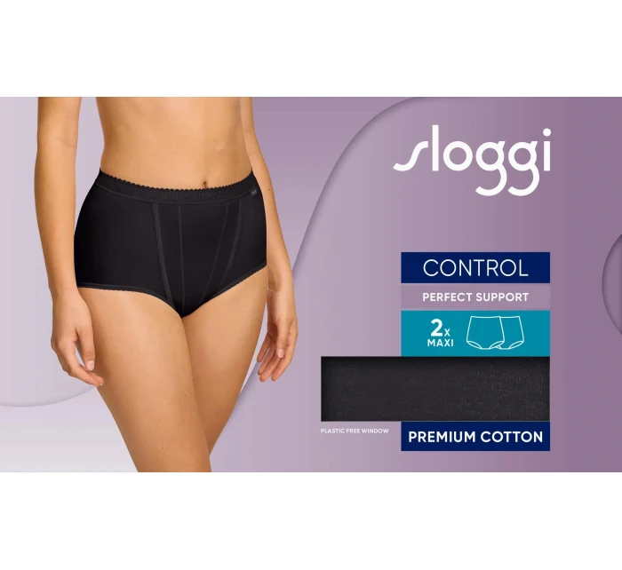 sloggi Control Maxi 2P - BLACK - SLOGGI BLACK - SLOGGI sloggi Control Maxi 2P - BLACK - SLOGGI BLACK - SLOGGI