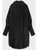 Dlouhý černý vlněný přehoz přes oblečení typu "alpaka" model 21472289 - MADE IN ITALY Dlouhý černý vlněný přehoz přes oblečení typu "alpaka" model 21472289 - MADE IN ITALY