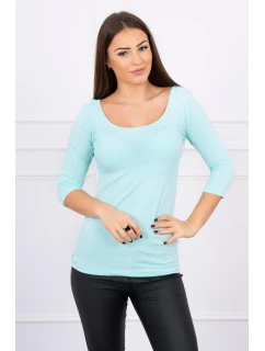 Halenka s kulatým výstřihem mint