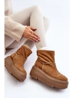 Kožené dámské boty na masivní podrážce Camel model 21644292 - Zazoo