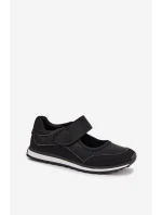 Sportovní dámské polobotky na suchý zip Černé Aveliette