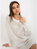 Dámsky sveter BA SW C1001.57P biela - FPrice