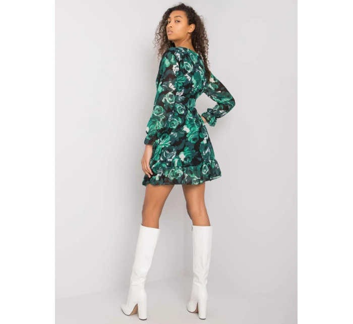 Šaty DHJ SK 12220 1.10P tmavo zelená