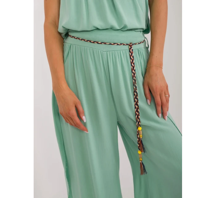 TW SP BI kalhoty model 20225618 pistácie - FPrice TW SP BI kalhoty model 20225618 pistácie - FPrice