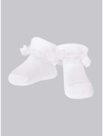 Dievčenské ponožky s volánikmi 3Pack SKA-0119G-010J-002 white - Yoclub