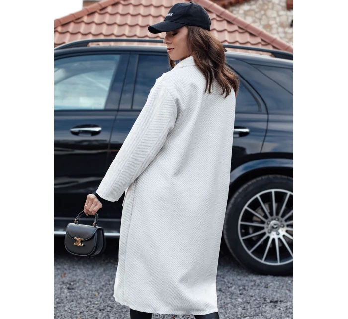 Dámský oversize kabát dlouhý béžový Dstreet model 21981924 - FashionStreet