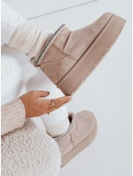 Dámské sněhule na platformě světle béžové Dstreet model 21992111 - FashionStreet