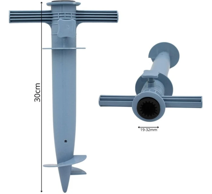 PARASOL BASIS 30x17x6cm MODRÁ