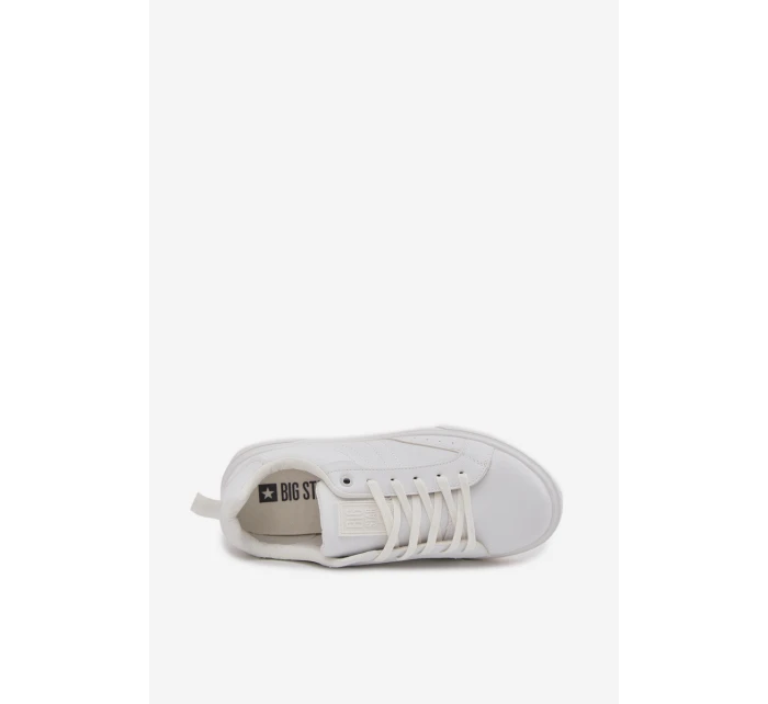 Trampki Sneakersy Męskie Z Eko Skóry Big Star OO174118 Białe